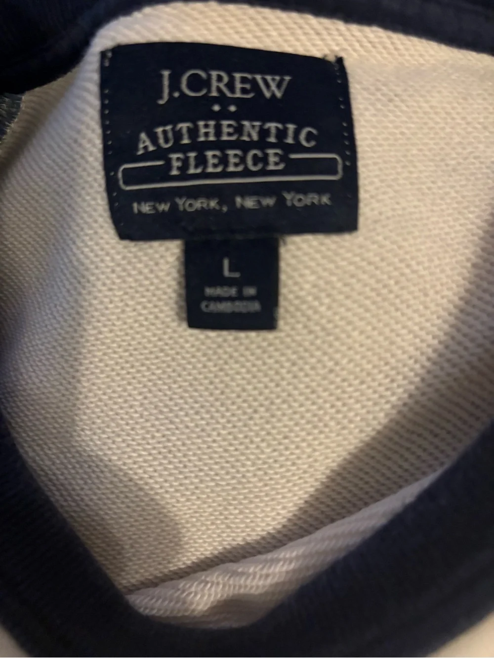 J.Crew Unisex Colorblock Raglan Crewneck Sweatshirt Men's Large
